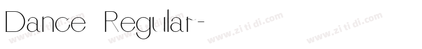 Dance Regular字体转换
